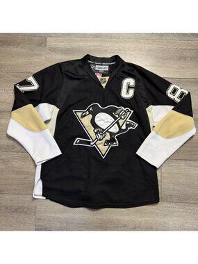 Pittsburgh Penguins Sidney Crosby #87 Reebok NHL Jersey Men’s Size 50